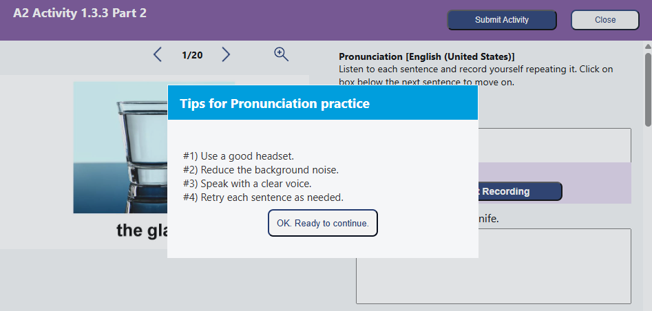 Tips for pronunciation
