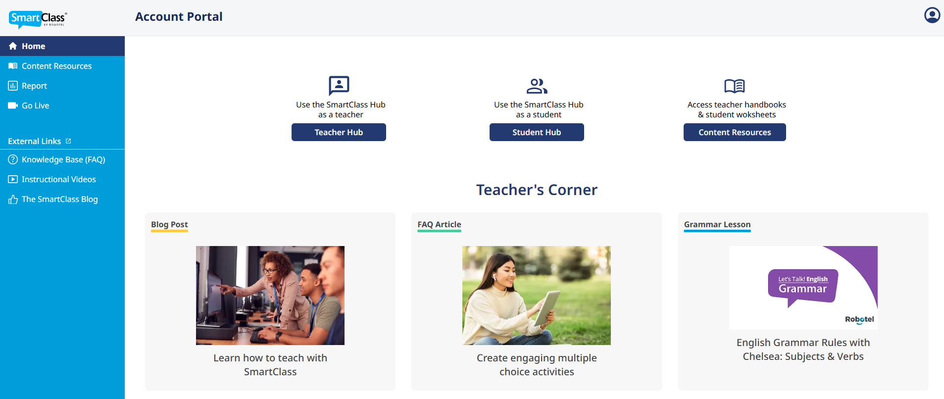 Account Portal Dashboard