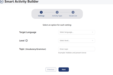 Smart Activity Builder