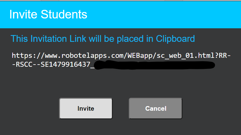 Invite Student Link
